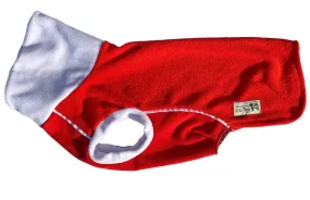 Red White Polar Fleece - Waterproof belly McTog Dog Jumper