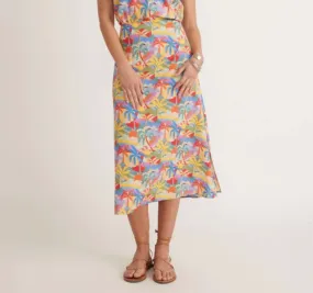 Ryan Slip Skirt - Palm Scene