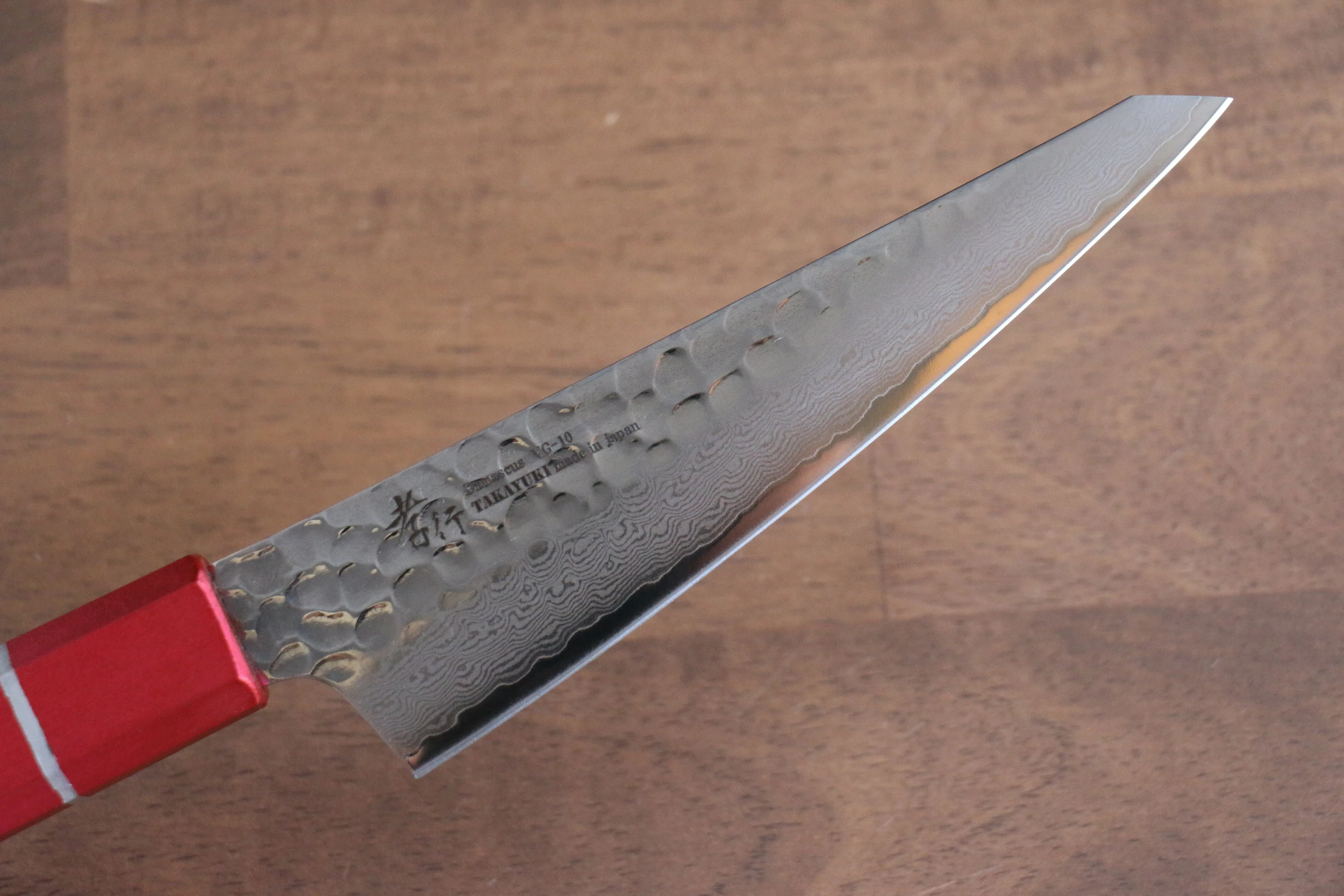 Sakai Takayuki VG10 33 Layer Damascus Sabaki 150mm Live oak Lacquered (Kouseki) Handle