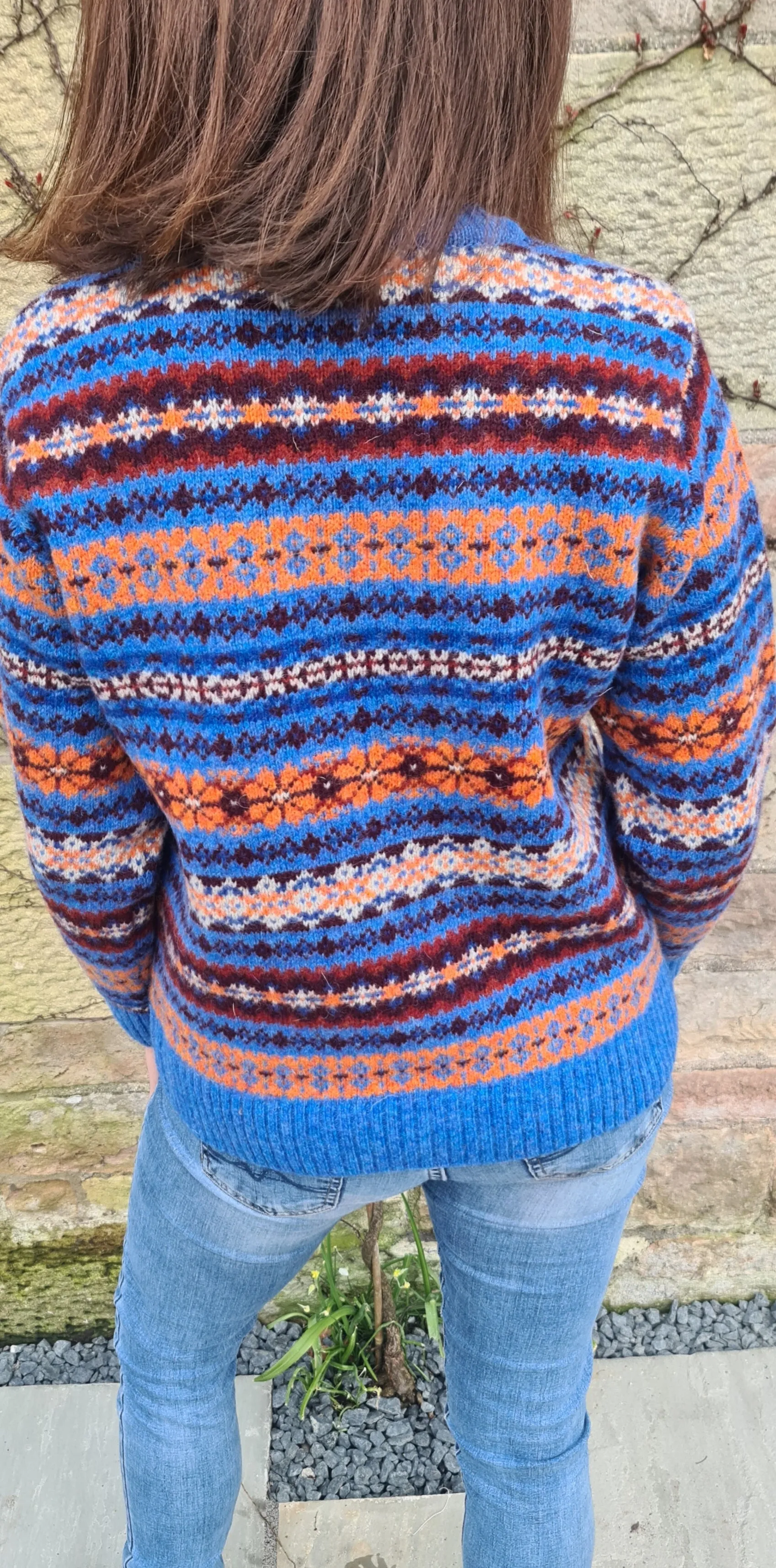SALE Scottish Ladies Fairisle In 'Blue Toon'