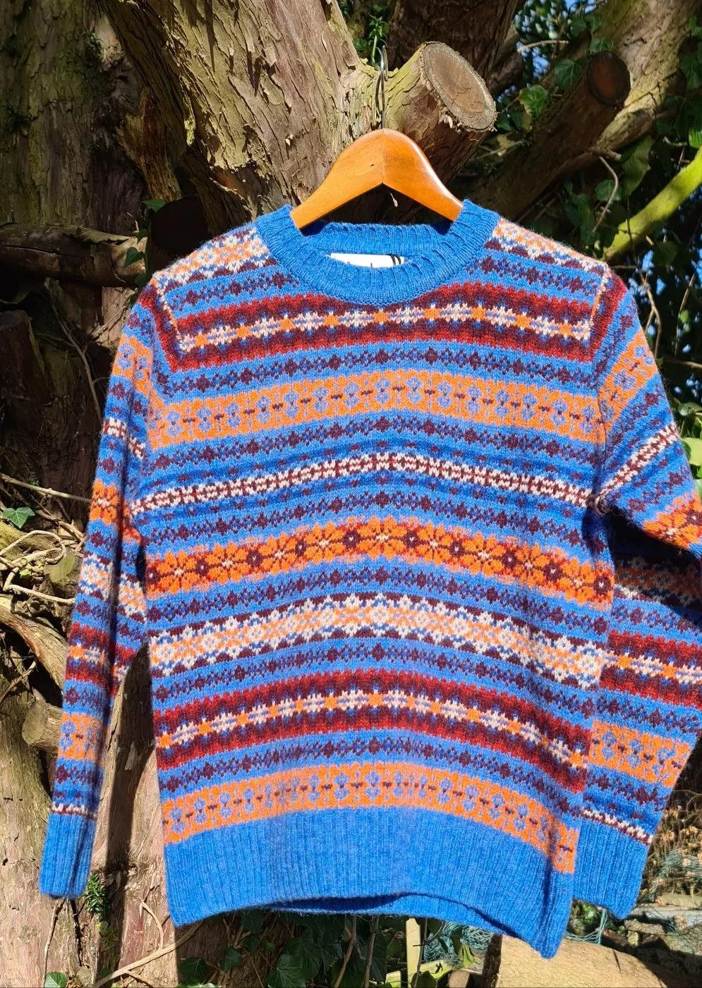 SALE Scottish Ladies Fairisle In 'Blue Toon'