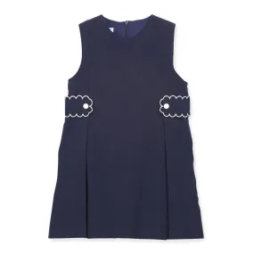 Scalloped Delia Jumper -- Navy Cord