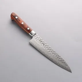 Seisuke VG10 17 Layer Damascus Gyuto  180mm Mahogany Handle