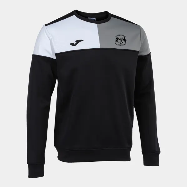 SRJFC Crew V Sweatshirt - Coaches - Black/Grey/White
