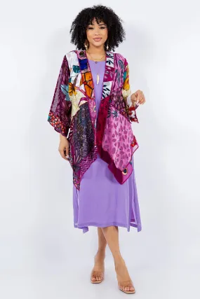 Sterling Style Short Butterfly Jacket - 5826SJB WINE/MULTI