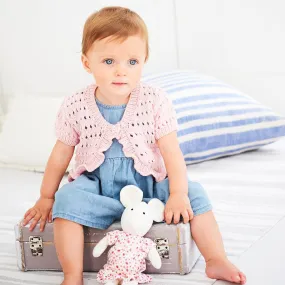 Stylecraft Kids Easy Lace Cardigan DK Knitting Pattern 9604