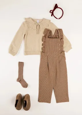 The Chester Puppytooth Dungarees Girl Look