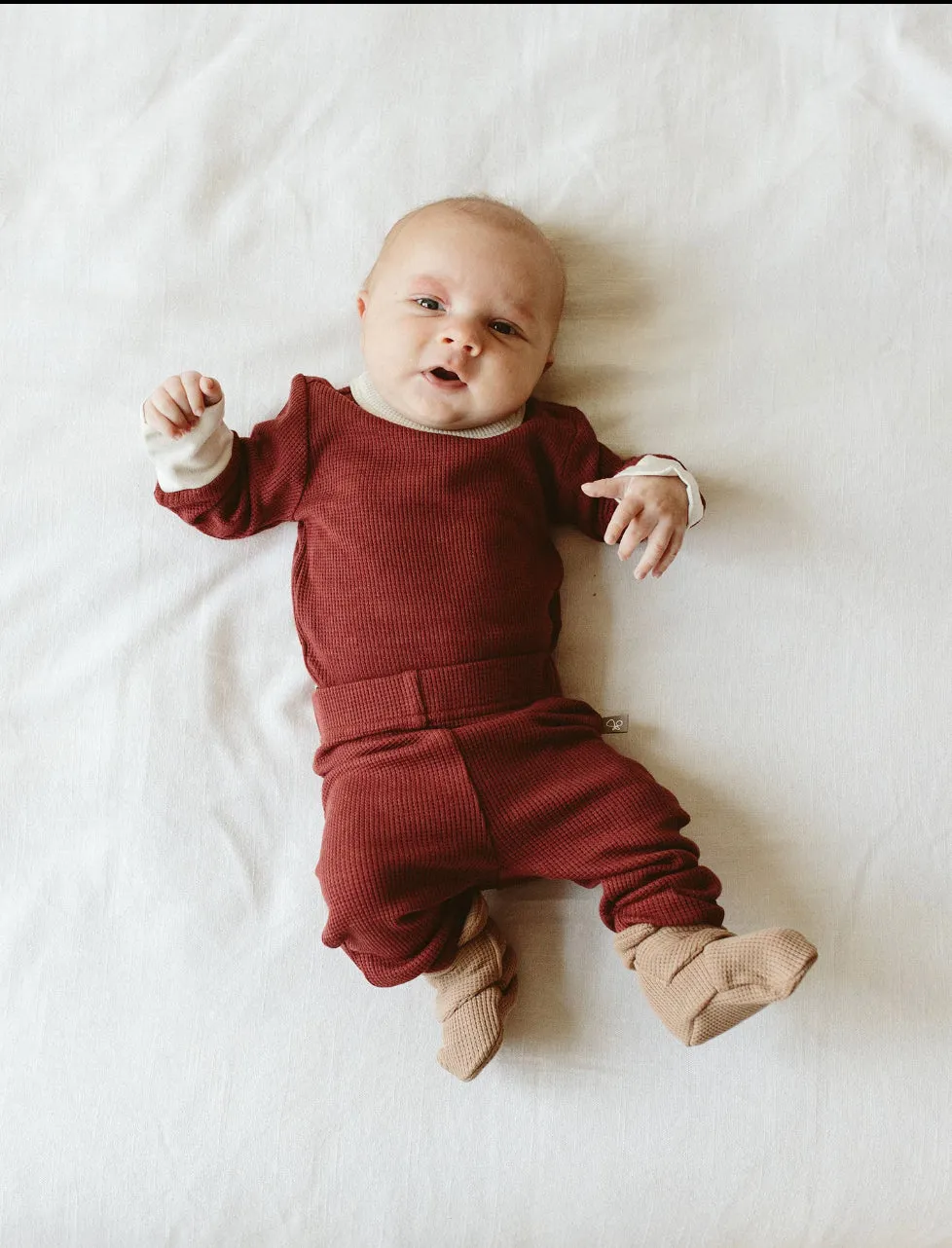 Thermal Bamboo Organic Pants | Cocoa   Cream