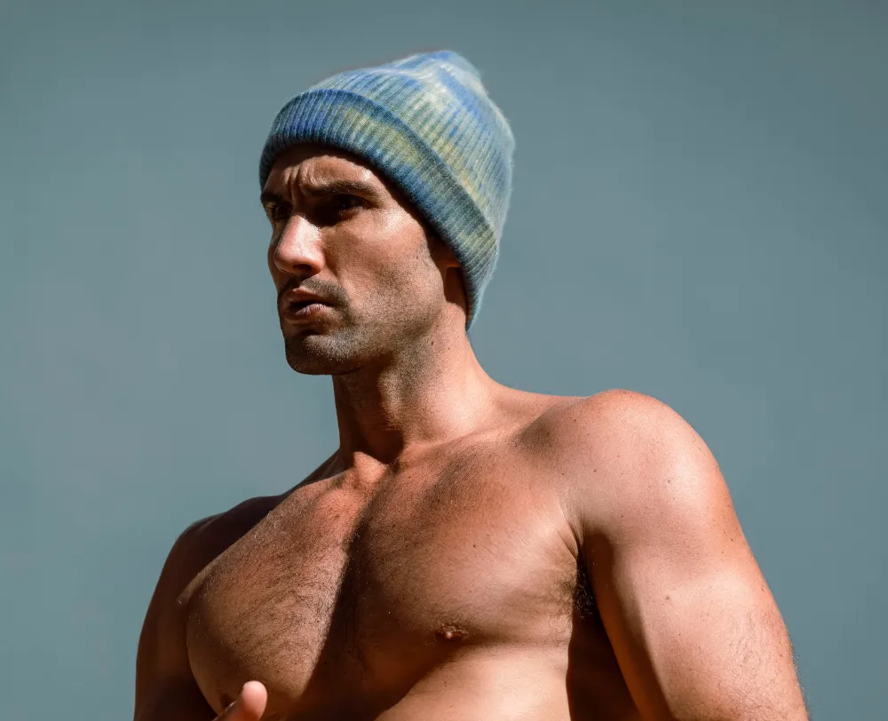 Tie-Dyed Cashmere Beanie