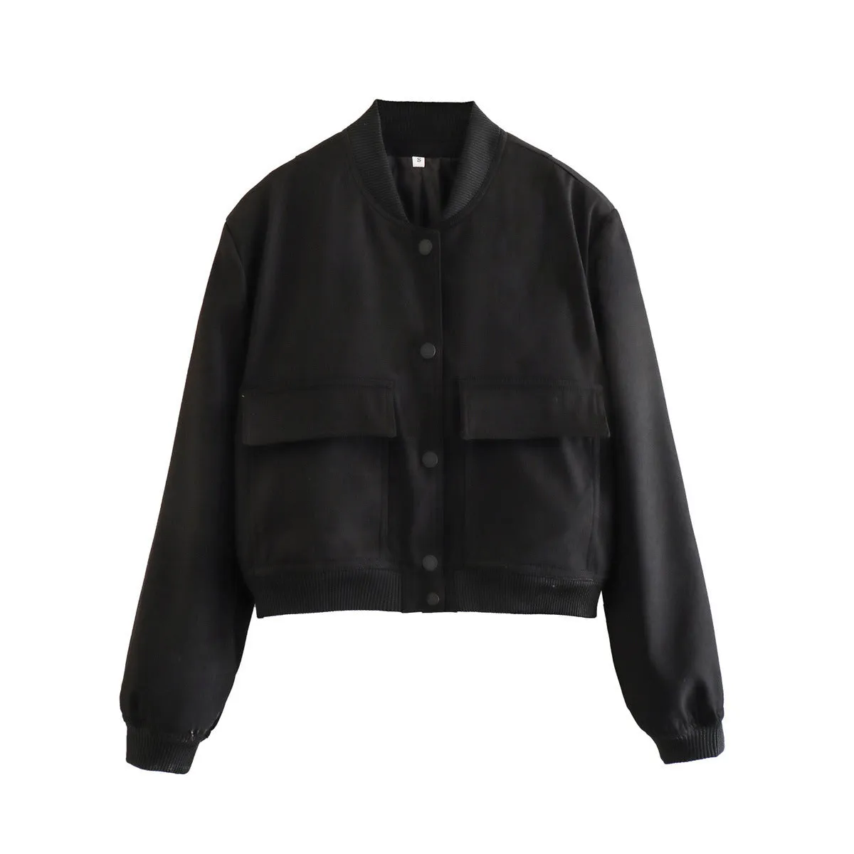 Trendy Casual Cropped Bomber Jacket