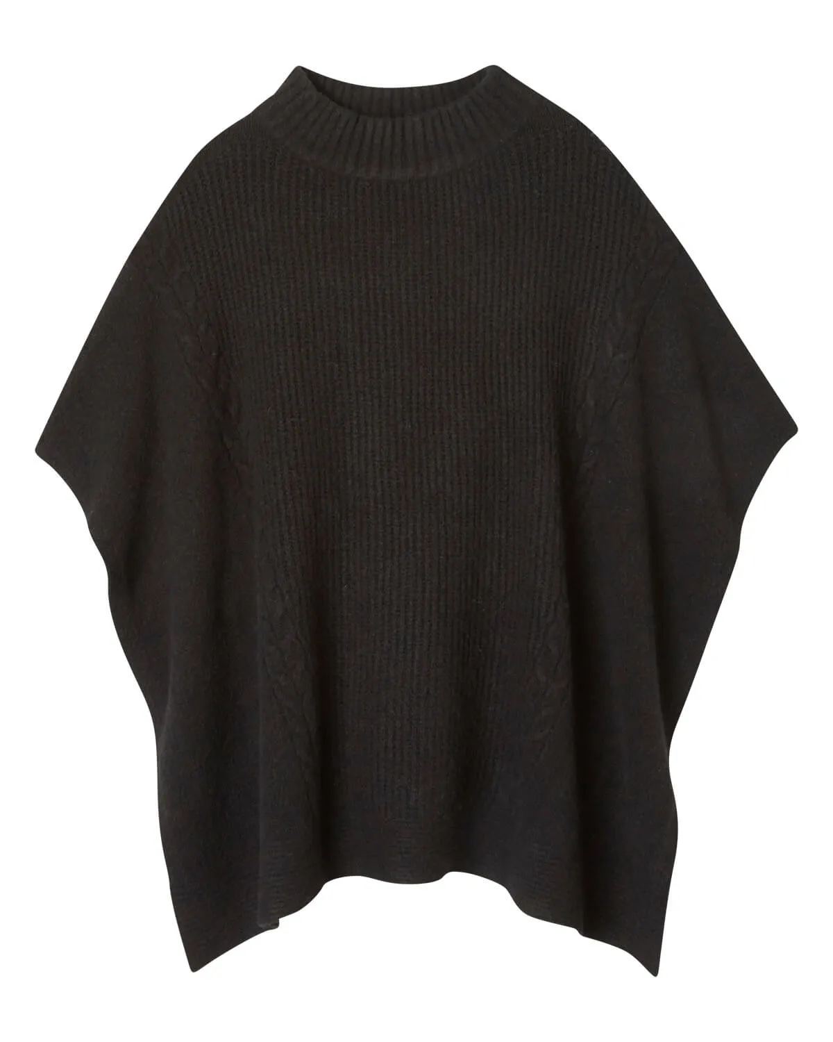 Turtleneck Cable Stitch Poncho