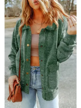 Vintage Washed Button Down Shacket