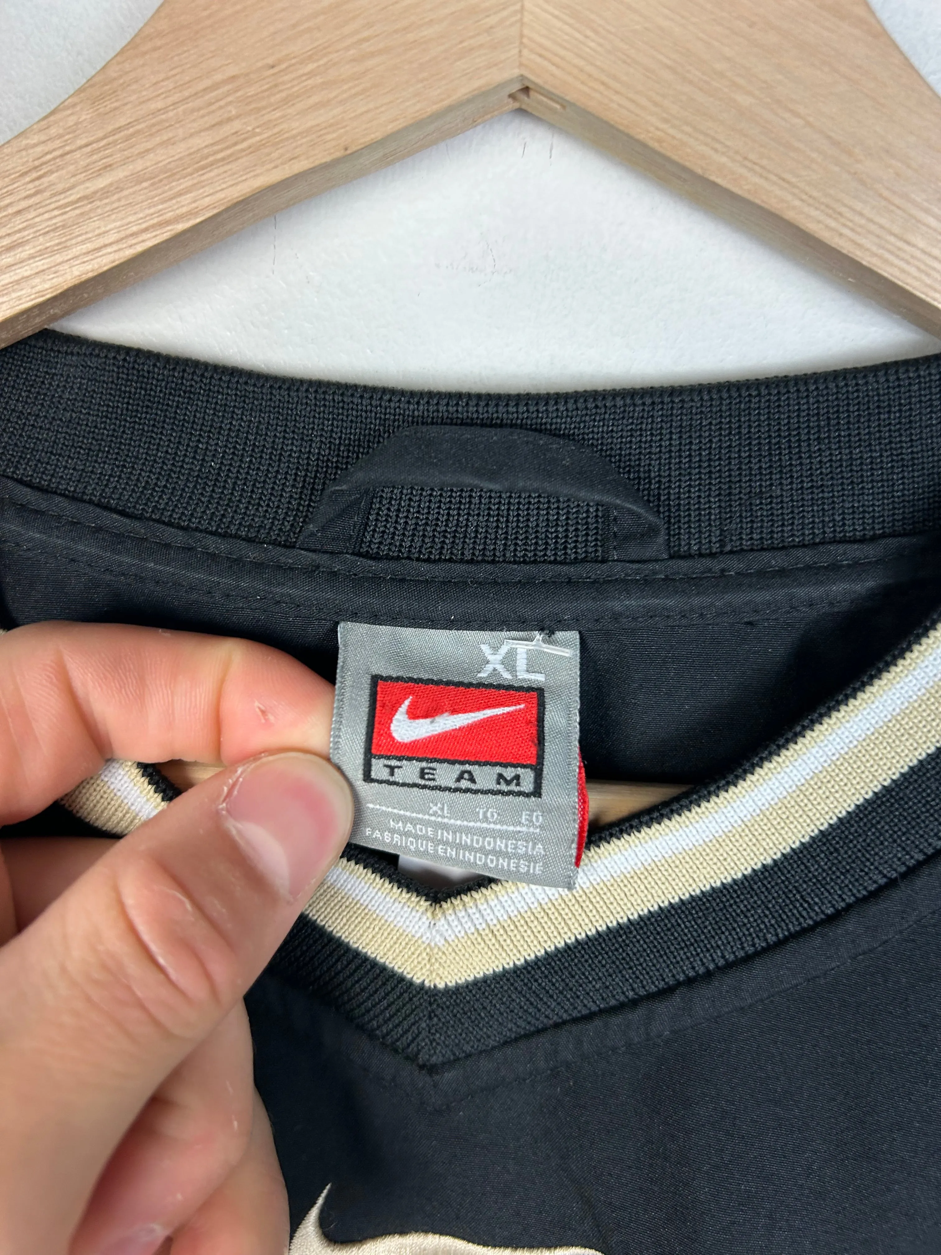 Vintage Y2K Nike Purdue Black Pullover Windbreaker