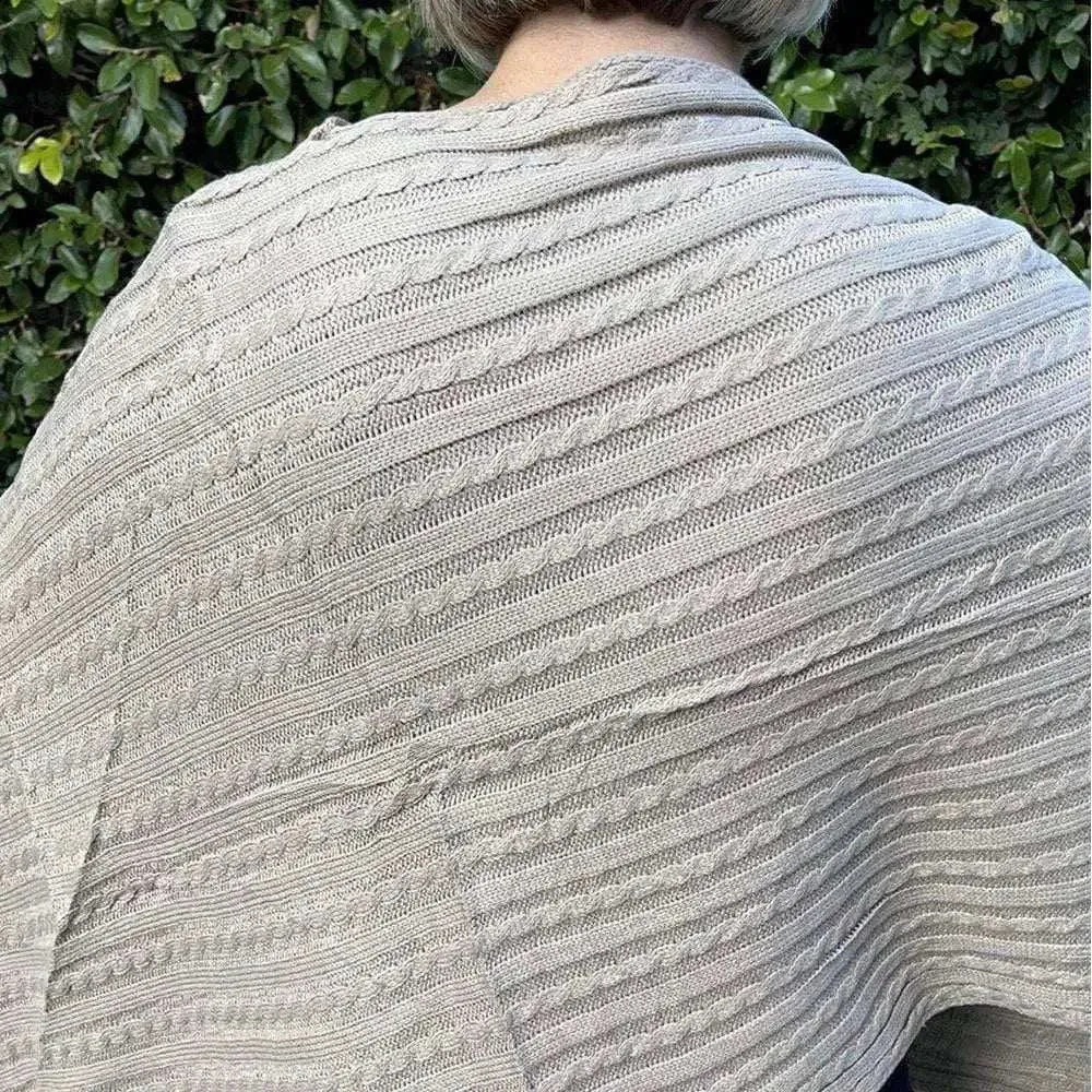 Winter Poncho - Light Brown