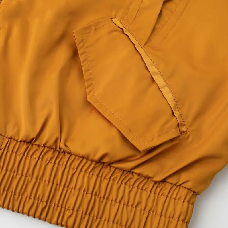 Women's Spring Satin Basic Bomber
