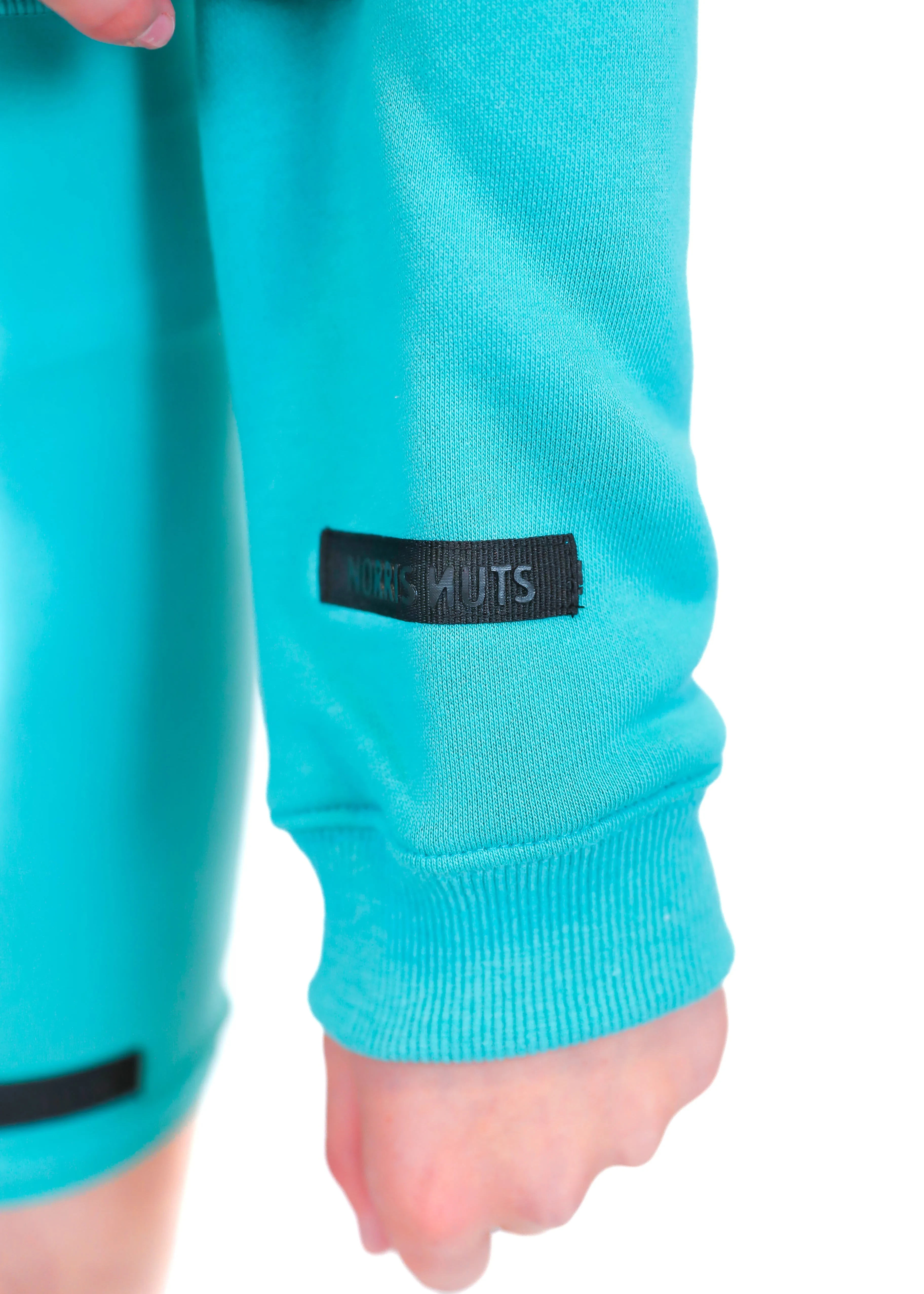 Zip-Up Crew Jumper - Teal